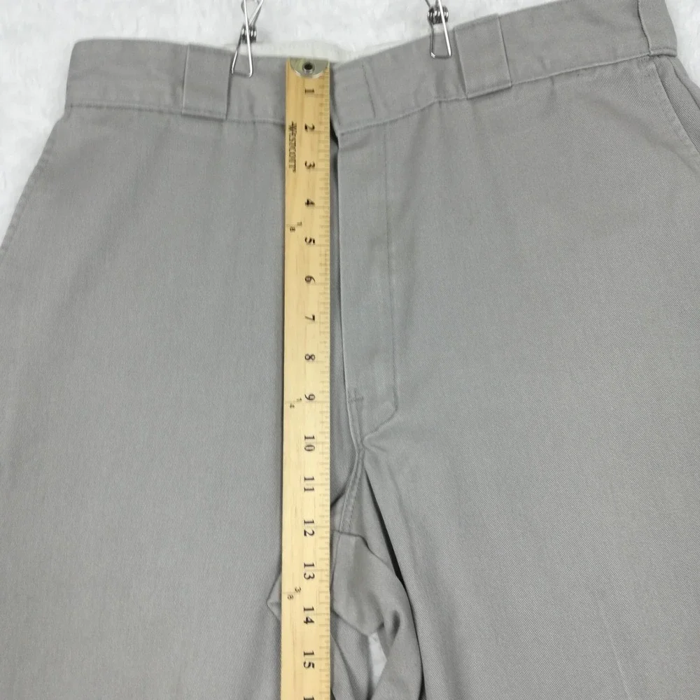 Dickies Mens Pants Loose Fit Double Knee Work Gray Straight Leg 34x32